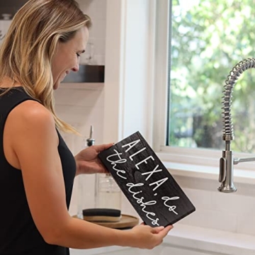 Funny Kitchen Decor - Alexa Do the Dishes Sign for Home