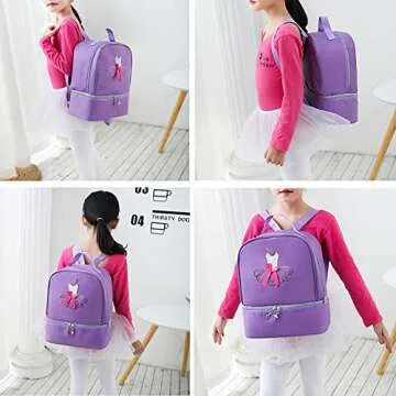 Yitengteng Ballet Dance Backpack for Little Girls