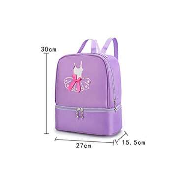 Yitengteng Ballet Dance Backpack for Little Girls