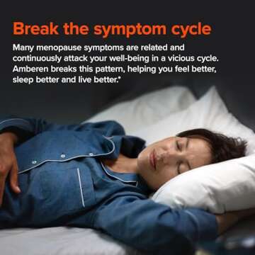 Amberen: Safe Multi-Symptom Menopause Relief. Clinically Shown to Relieve 12 Menopause Symptoms: Hot Flashes, Night Sweats, Mood Swings, Low Energy and More. 1 Month Supply