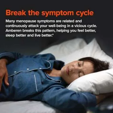Amberen: Safe Multi-Symptom Menopause Relief. Clinically Shown to Relieve 12 Menopause Symptoms: Hot Flashes, Night Sweats, Mood Swings, Low Energy and More. 1 Month Supply