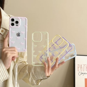 Stylish iPhone 15 Case with Bowknot Design
