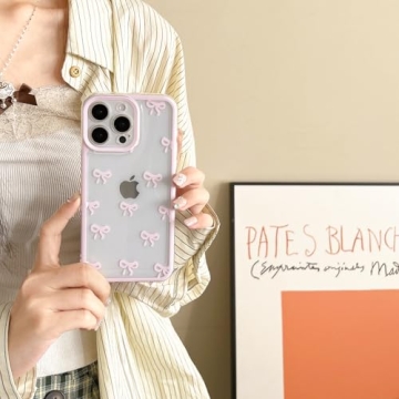 Stylish iPhone 15 Case with Bowknot Design