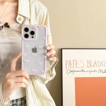 Stylish iPhone 15 Case with Bowknot Design