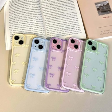 Stylish iPhone 15 Case with Bowknot Design