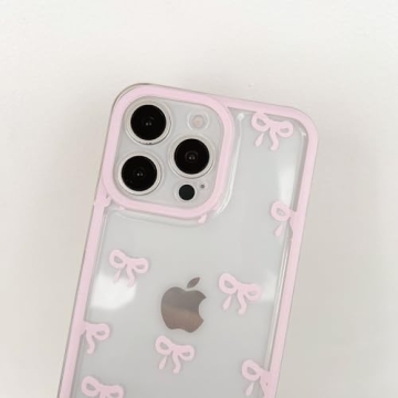 Stylish iPhone 15 Case with Bowknot Design
