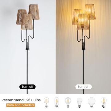 Stylish Boho Floor Lamp for Living Room and Nursery