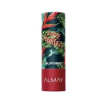 Almay Lip Vibes Lipstick with Vitamin E Oil & Shea Butter, Matte Cream Finish, Hypoallergenic, Love ...