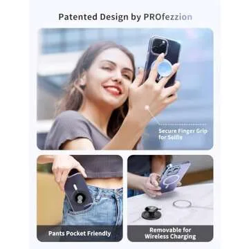 PROfezzion Magnetic Phone Mount for Hands-Free Use