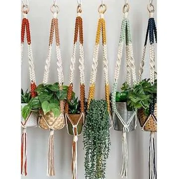 NOANTA 4mm 109yards Macrame Cord Natural Color Cotton Rope for Wall Hanging, Plant Hangers, Crafts, Knitting