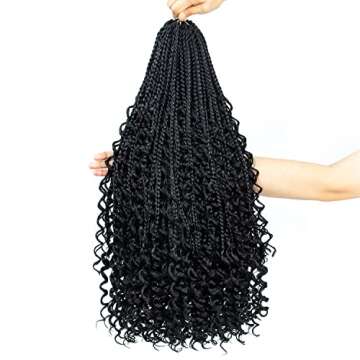 Coolbeeza Goddess Box Braids - 8 Packs of Easy Crochet Hair