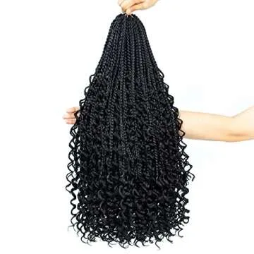 Coolbeeza Goddess Box Braids - 8 Packs of Easy Crochet Hair