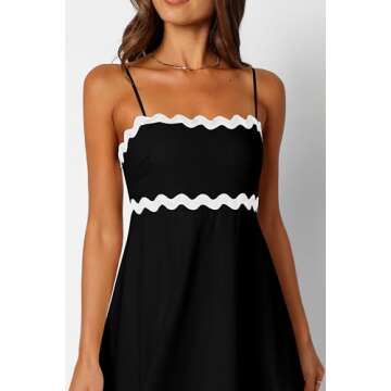 dowerme Women's Spaghetti Strap Summer Maxi Dress 2025