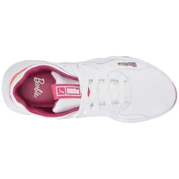 Puma Women's NOVA X Barbie Sneaker, White-Cabaret, 7.5 M US