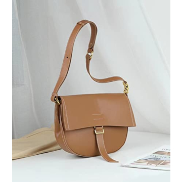 YXBQueen Crossbody Purses for Women Leather Medium Shoulder Bag with Adjustable Straps