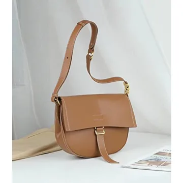 YXBQueen Crossbody Purses for Women Leather Medium Shoulder Bag with Adjustable Straps