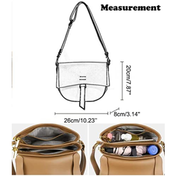 YXBQueen Crossbody Purses for Women Leather Medium Shoulder Bag with Adjustable Straps