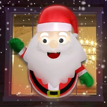 TURNMEON Inflatable Santa Claus For Christmas Decorations