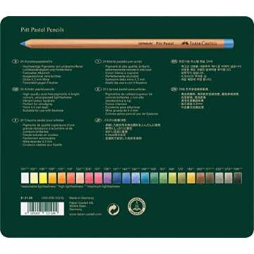 Faber-Castell 24 Count Colored Pastel Pencils Set