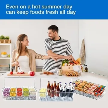 Innovative Life Chilled Condiment Server Caddy for Parties