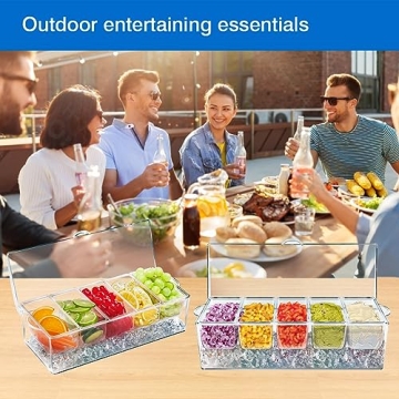 Innovative Life Chilled Condiment Server Caddy for Parties