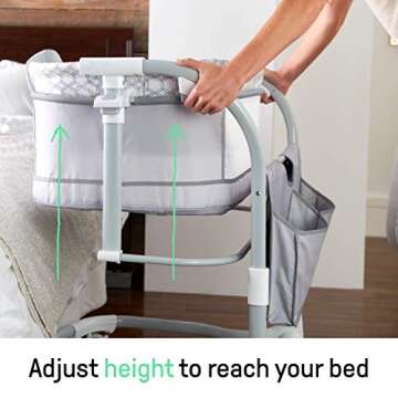 Ingenuity Dream Grow Bassinet for Newborns with Adjustable Height