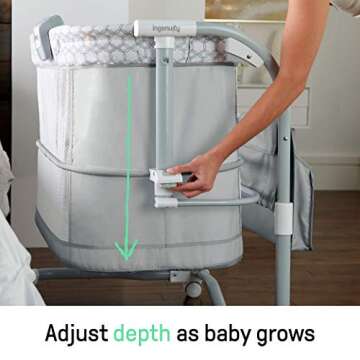 Ingenuity Dream Grow Bassinet for Newborns with Adjustable Height