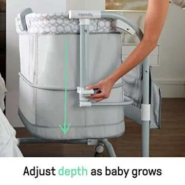 Ingenuity Dream Grow Bassinet for Newborns with Adjustable Height