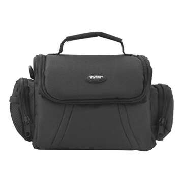Vivitar Medium Gadget Bag - Compact, Water-Resistant, Adjustable Strap