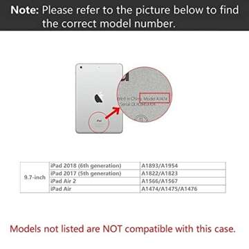 NLR FUN Pepkoo Kids Case for iPad, Shockproof Cover for 9.7” iPad 6th/5th Generation (2018/2017) / iPad Air 2 / iPad Air, Lightweight Full Body Protective Case with Foldable Handle/Stand (Green+Blue)