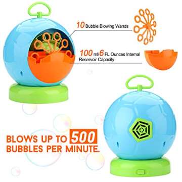 AGPtEK Automatic Bubble Machine for Kids' Fun