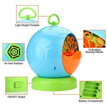 AGPtEK Automatic Bubble Machine for Kids' Fun