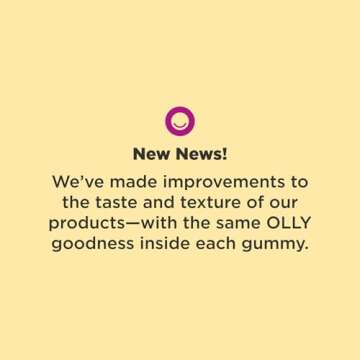 OLLY Daily Energy Gummy, Caffeine Free, Vitamin B12, CoQ10, Goji Berry, Adult Chewable Supplement, Tropical Flavor - 60 Count