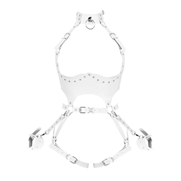 Waist Garter belt Punk Full body harness for women Photography Dance Rock Halloween Leather cage Che...