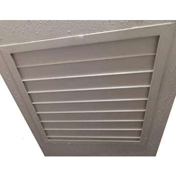 AES Industries House Attic Ceiling Fan Shutter Cover Reflective Foam Core 48" x 48" Trim to FIT