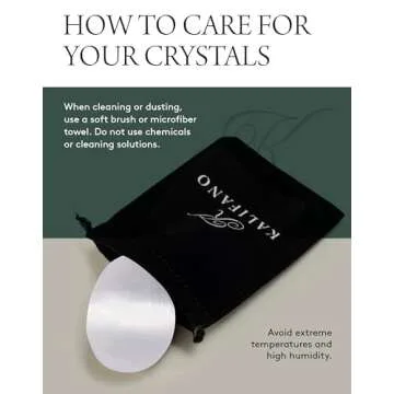 KALIFANO Selenite Palm Stone for Healing and Calming