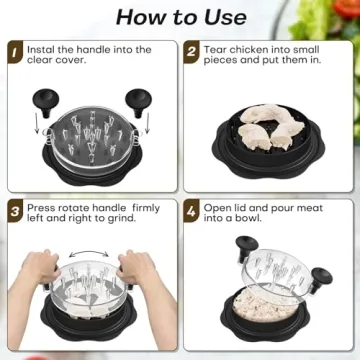 Ukeetap 10'' Pro Chicken Shredder Tool for Easy Meat Shredding