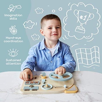 LA·LA · LLAMA Montessori Steering Wheel - Toddler Toy