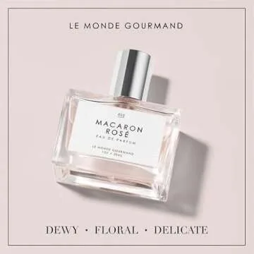 Le Monde Gourmand Macaron Rosé Eau de Parfum - 1 fl oz (30 ml) - Rose, Floral, Sugar Perfume Notes