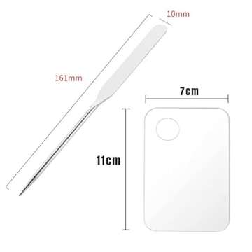 Korean Picasso Makeup Spatula and Sponge Set, Professional Facial Makeup Tools