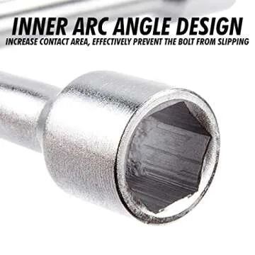 CARTMAN 14 Inch Universal Heavy Duty Lug Wrench 4 Way Tire Iron Wrench