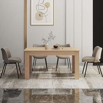 Fingertip WD Extendable Dining Table for 6-10 People