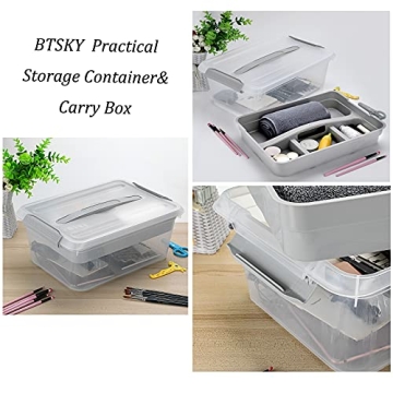 BTSKY Stack & Carry Box for Versatile Storage Solution