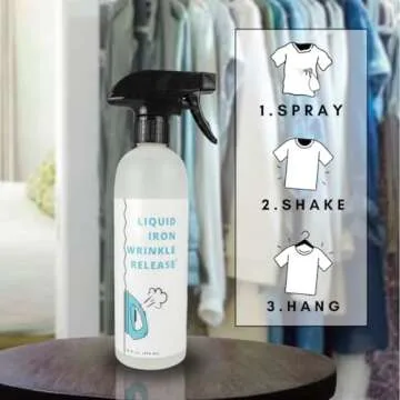 Liquid Iron Wrinkle Release Spray for Effortless Elegance