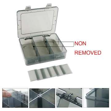 Vidifor 9 Grids Art Craft Supply Organizer Storage Box