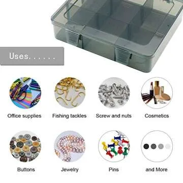 Vidifor 9 Grids Art Craft Supply Organizer Storage Box