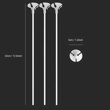 Onepine 100pcs Balloon Sticks Holder for Decor
