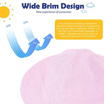 Zando Baby Girl Sun Hat Infant Wide Brim Hats Baby Boy Beach Hat UPF 50+ Toddler Caps for Boys Girls...