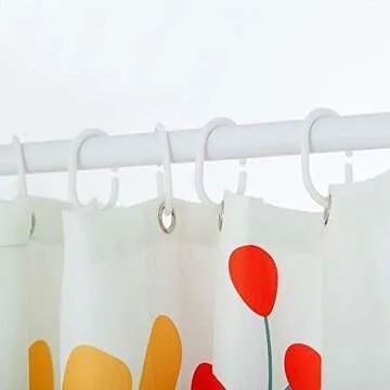 GOODCARE Princess Shower Curtain for Girl Kids Bathroom Decor Party Background, Polyester Fabric Bathroom Shower Curtain, 12 Free Hooks 71 x 71 inches