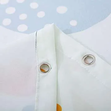 GOODCARE Princess Shower Curtain for Girl Kids Bathroom Decor Party Background, Polyester Fabric Bathroom Shower Curtain, 12 Free Hooks 71 x 71 inches